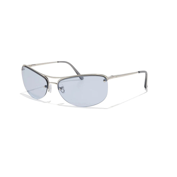 Slim / Polished Silver & Periwinkle Lens - Shade Files